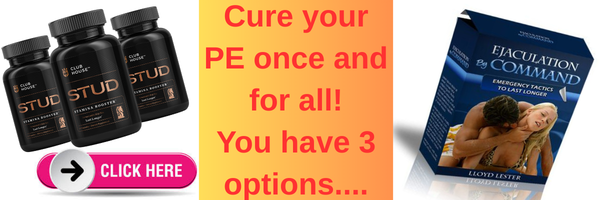 Cure your PE with 3 choices to last longer in bed